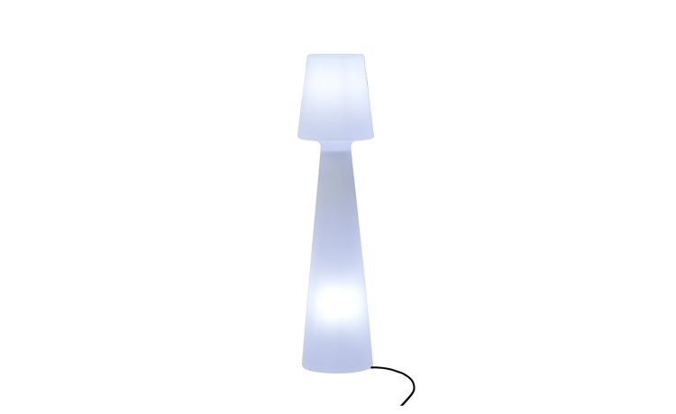 Lola piantana da esterno LED 35W H110 cm- -Bianco-Polipropilene