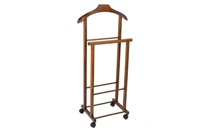 Dean servomuto/appendiabiti legno noce H84 cm--Legno-Legno-84 cmx46 cm