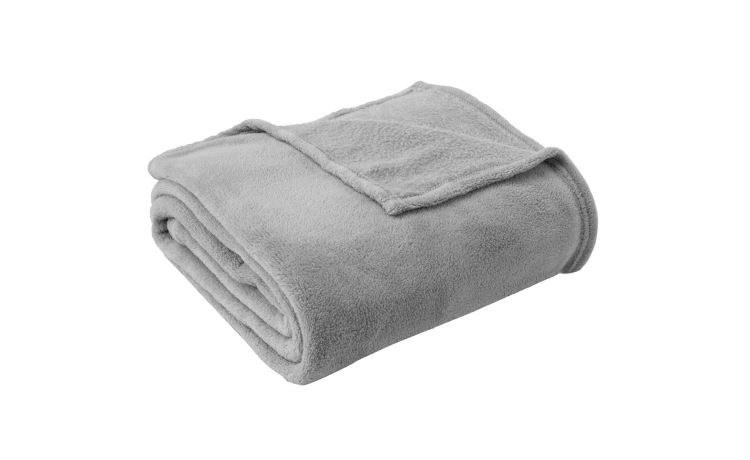 Chardonnay coperta grigio chiaro 250x200 cm--Grigio chiaro-100% Poliestere-Matrimoniale