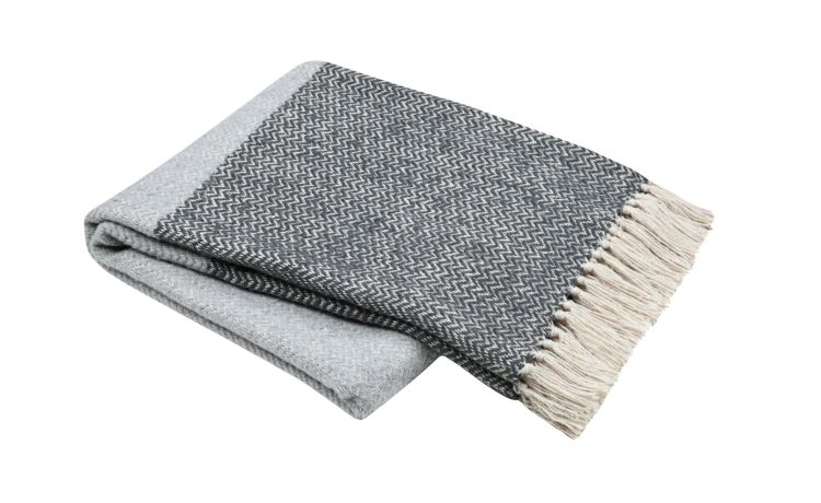 Plaid geneve grigio 125x150 cm
