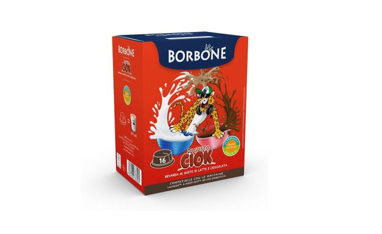 Borbone Bevanda Dj Gusto Ciock Latte e Cioccolato -16 capsule compatibili con macchine a marchio Lavazza A Modo Mio