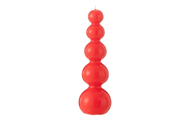 Candela zucca rossa --Rosso-Cera