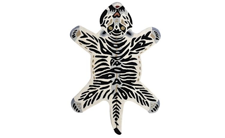 Tigre Bianca tappeto animale 110x180 cm