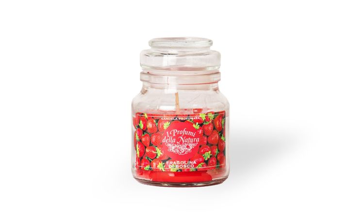 Giara candela fragolina 125 gr--Rosso-Cera-14 cmx10 cm