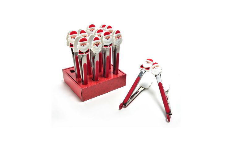 Noel pinza in silicone natalizia - -Rosso-Silicone-27 cmx4,5 cm