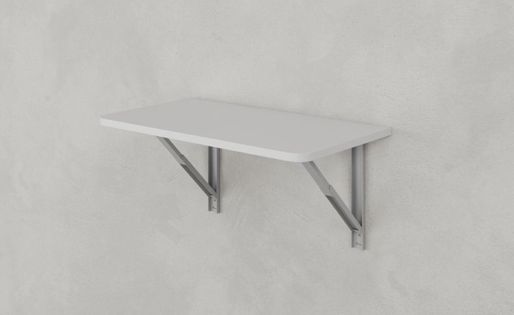 Cabrio tavolo basculante bianco-L.90 cm P.50 cm-Bianco-Pannello ecologico