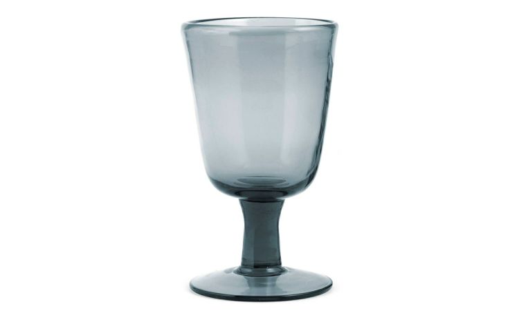 Saturno calice vino in vetro grigio 280 ml - -Grigio
