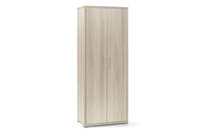 Work mobile ufficio 2 ante colore olmo-Misure L71 x P41 x H182  cm-Legno chiaro-Melaminico-182 cmx71 cm