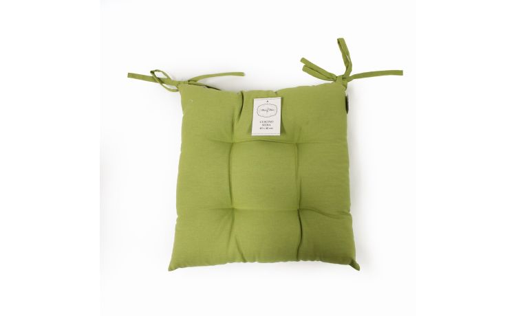 Cuscino sedia tinta unita verde--Verde-Cotone-40 cmx40 cm