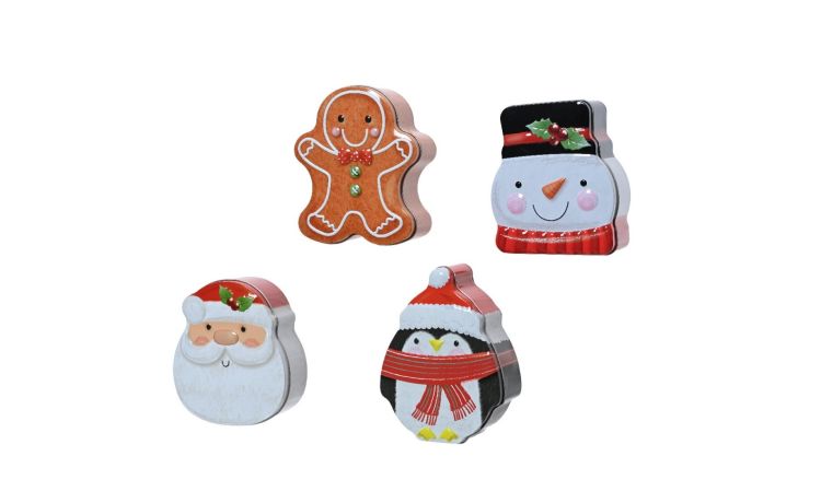 Xmas scatola in latta 13,7x9,9 cm