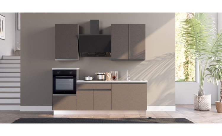 Young cucina completa L240 cm con piano induzione