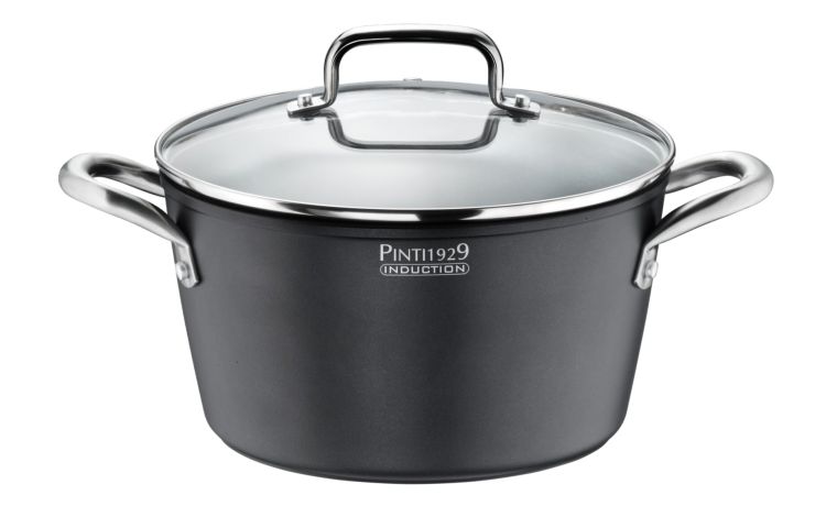Casseruola antiaderente Ø28 cm induzione con coperchio-Fondo adatto a induzione