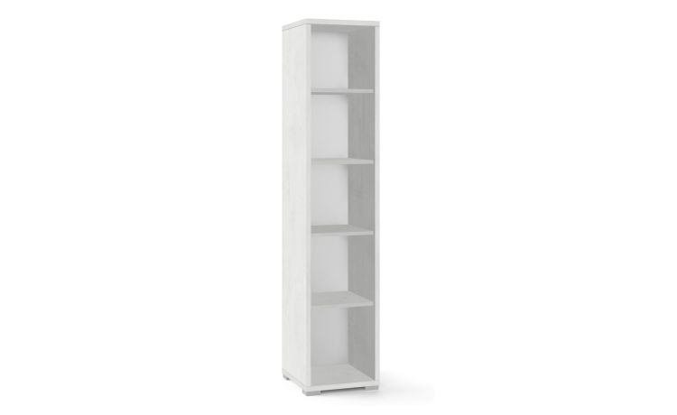 Work colonna a giorno ufficio colore bianco ossido--Bianco-Melaminico-182 cmx39 cm