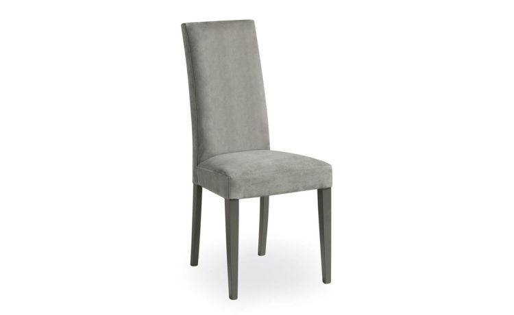 Asia sedia imbottita colore Grigio-Struttura in legno di faggio laccato e tessuto microfibra di poliestere
-Grigio-Microfibra-101 cmx46 cm
