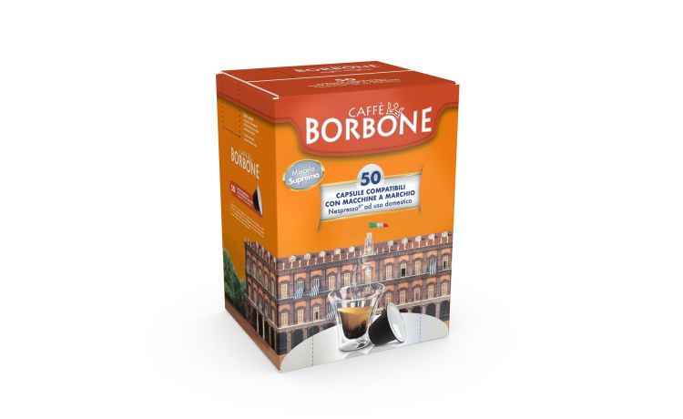 Borbone Box 50 Capsule caffè miscela Suprema-compatibili Nespresso