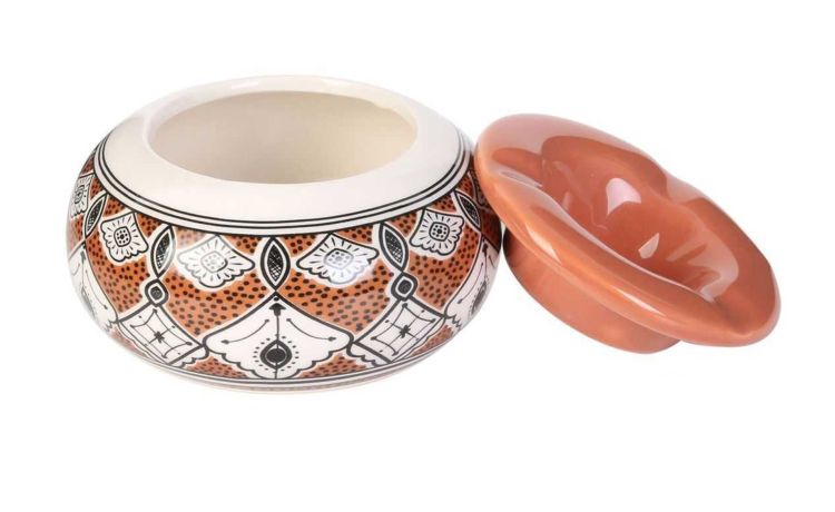 Fes posacenere in ceramica Ø10 cm colori assortiti