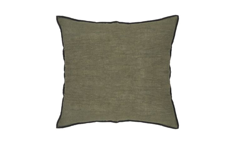 Linah cuscino verde kaki 45x45 cm--Verde-Poliestere-45 cmx45 cm
