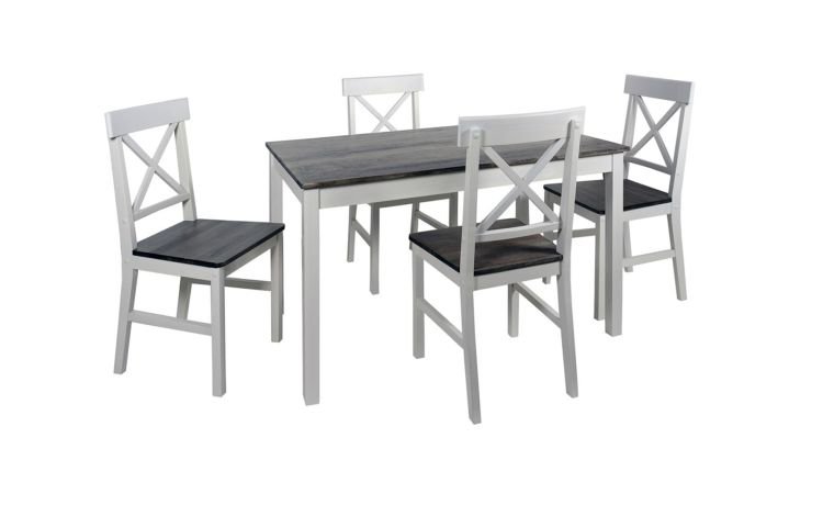 Wild set tavolo e 4 sedie bianco
