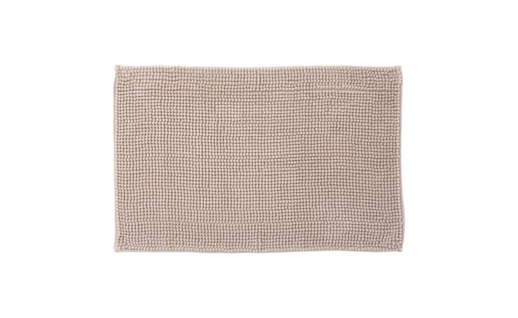 Mini tappeto bagno beige in poliestere 50x80 cm--Beige-Poliestere-50 cmx80 cm