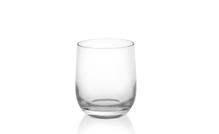 Loto 3 bicchieri acqua in vetro 370 ml- -Trasparente