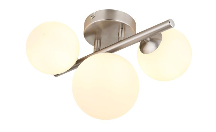 Riha applique in vetro bianco 3xG9 LED--Bianco-Vetro