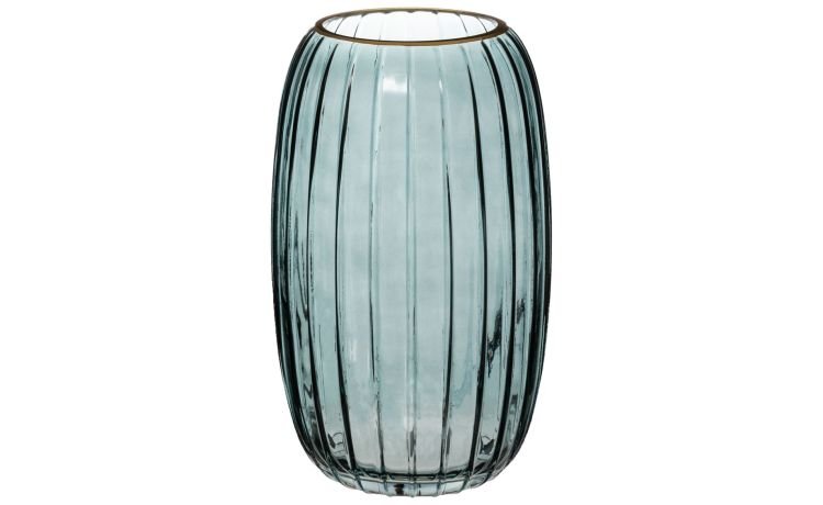 Feel vaso in vetro colorato rigato Ø15x25 cm