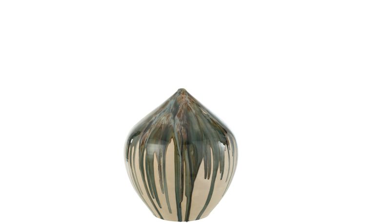 Paint vaso in ceramica verde h73 cm--Verde