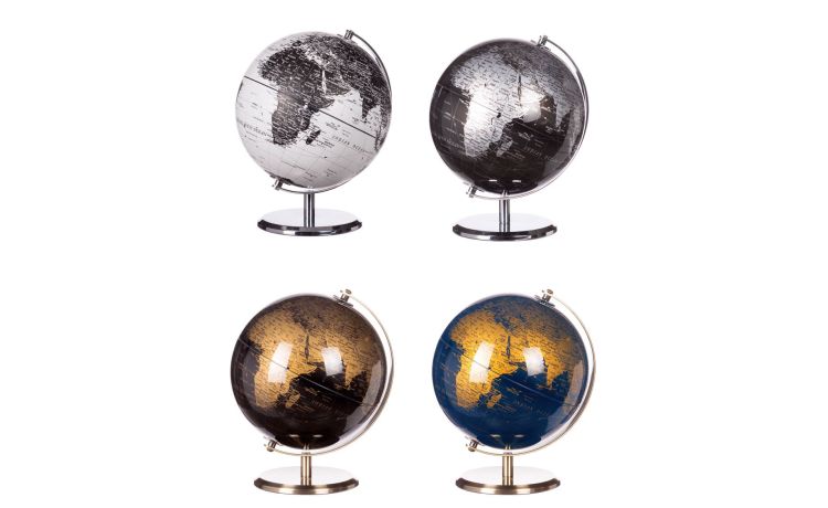 Deco mappamondo H28 cm---Plastica