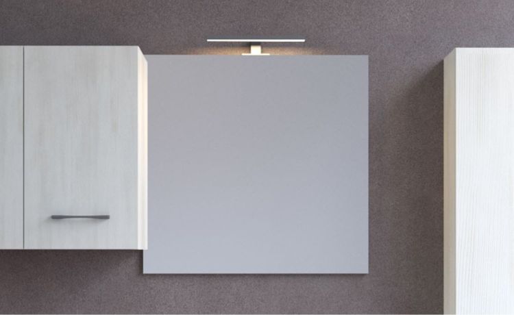 Specchiera con lampada LED---Specchio-68 cmx70 cm