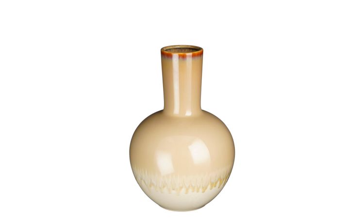 Holm vaso crema h42 cm--Crema