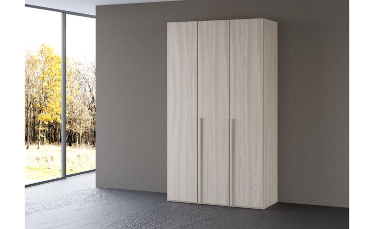 Mia armadio 3 ante battenti olmo--Legno naturale-Nobilitato-238 cmx121 cm