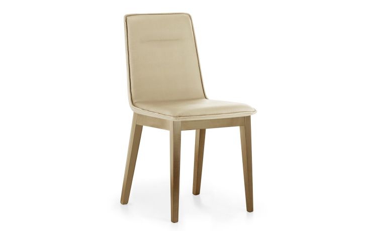Queen sedia in similpelle beige/rovere--Beige-Similpelle-88 cmx42 cm