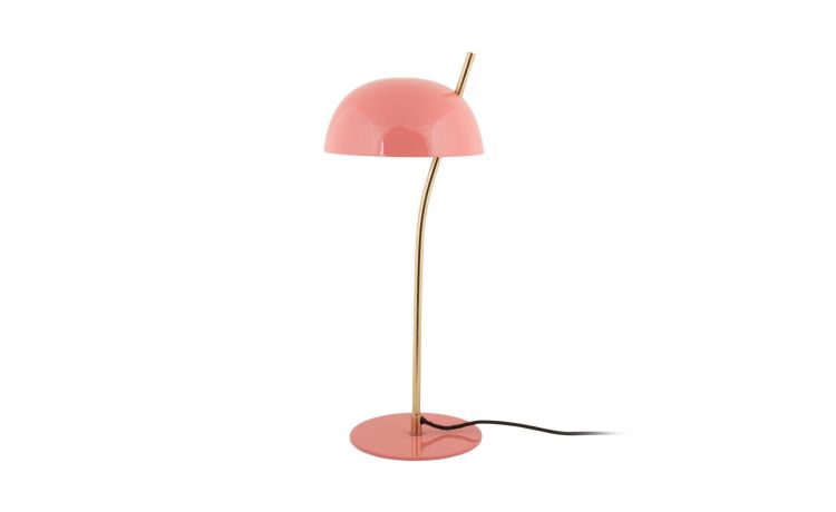 Vivo lampada da tavolo smaltata rosa h55 cm---Ferro