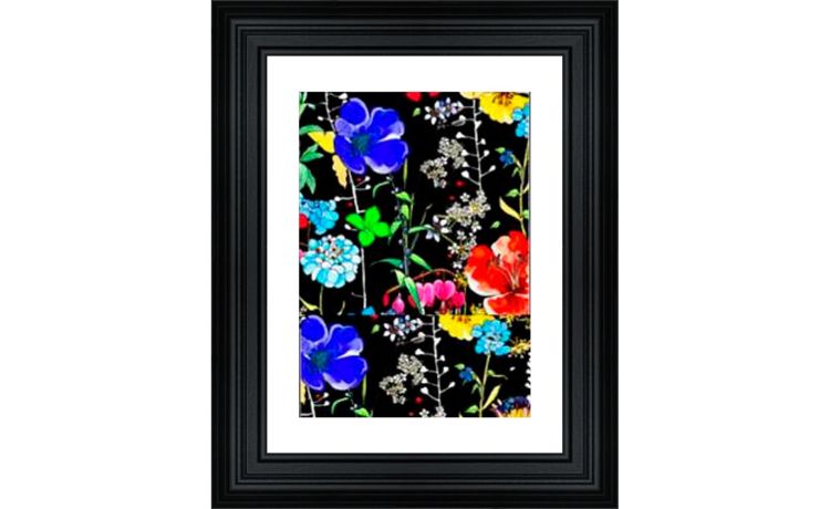 Flora cornice 18x24 cm  -Collezione Salvatore Piccione-Nero-Legno-24 cmx18 cm
