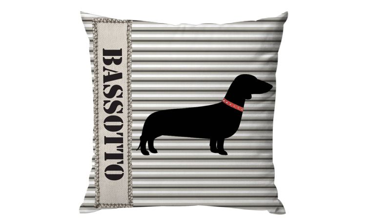 Dogbreeds cuscino bassotto 45x45 cm--Multicolore-100% Poliestere-45 cmx45 cm
