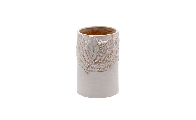 Amish vaso cilindro bianco h19