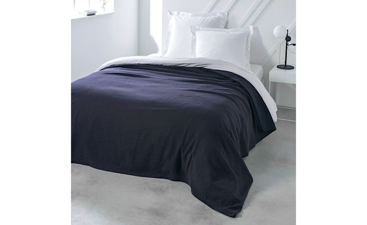 Organic Cotton copritutto blu 180x260 cm - --100% Garza di Cotone-Singolo
