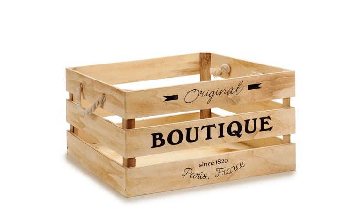 Cassetta boutique in legno 35x25 cm--Legno-Legno