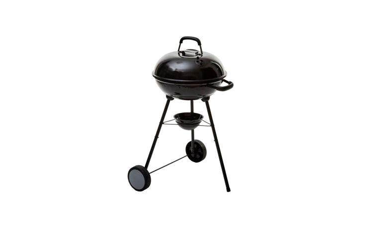 Feijoa bbq a carbonella in acciaio nero Ø43 cm- -Nero-Acciaio-86