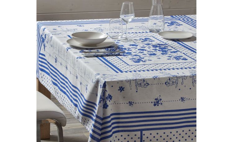 Mediterraneo tovaglia 140x180 cm-Collezione Salvatore Piccione--100% Cotone Supreme-180 cmx140 cm