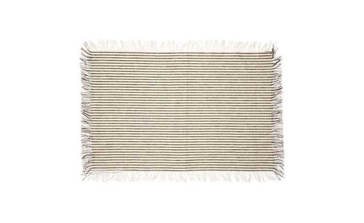 Delice tovaglietta in cotone bianca 45x30 cm--Bianco-Cotone-30 cmx45 cm