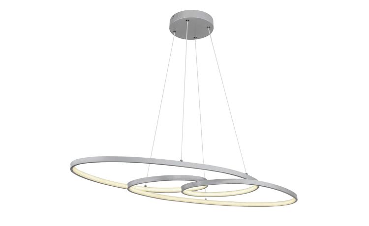 Spira sospensione argento satinato LED--Argento-Metallo