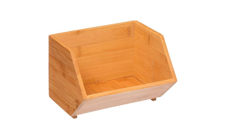 Liv organizer da cucina in bamboo 17x15 cm--Legno naturale-Bamboo-12