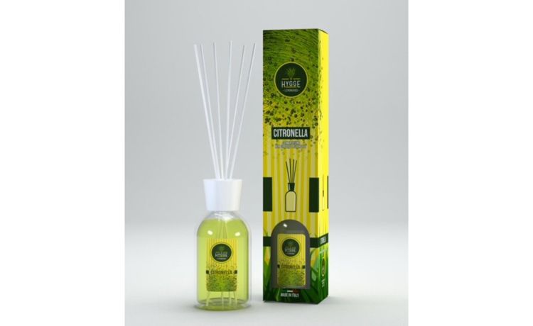 Diffusore citronella 125 ml--Giallo-Vetro