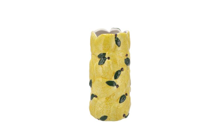 Lemon vaso in ceramica h23 cm--Giallo-Ceramica