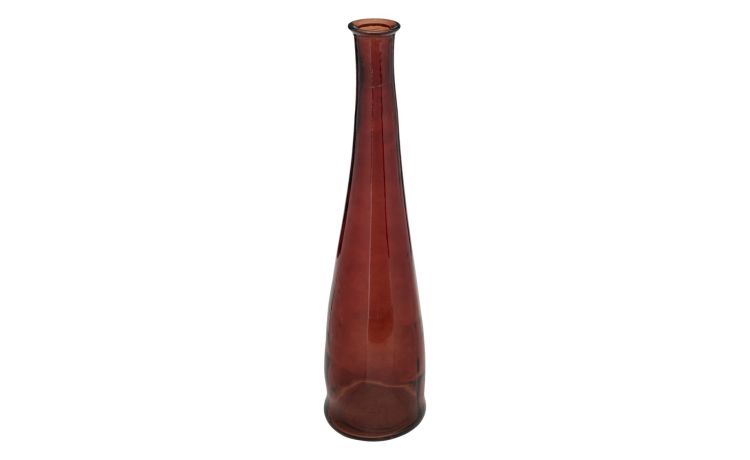 Uly vaso Bottle in vetro riciclato Bordeaux h80 cm --Ambra-Vetro