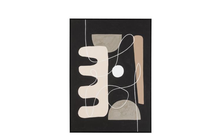 Peggy canvas 140x100 cm--Nero--100 cmx140 cm