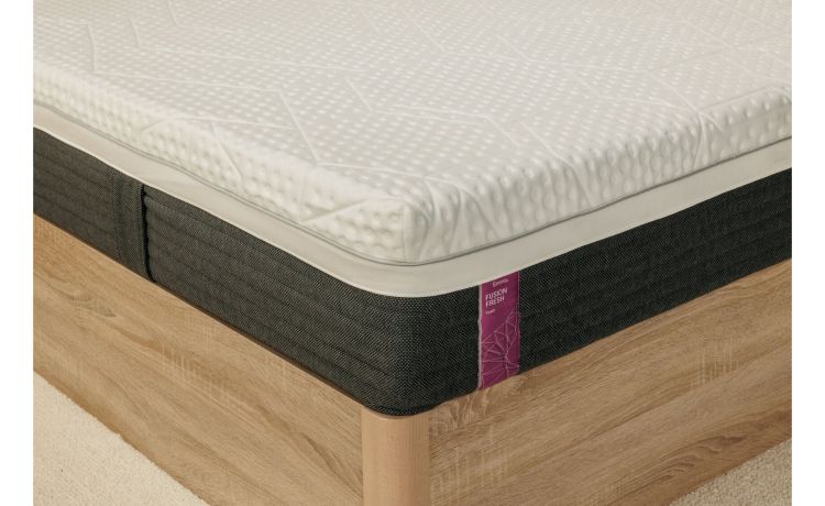 Emma materasso singolo fusion fresh foam 80x190 cm--Bianco-Poliestere