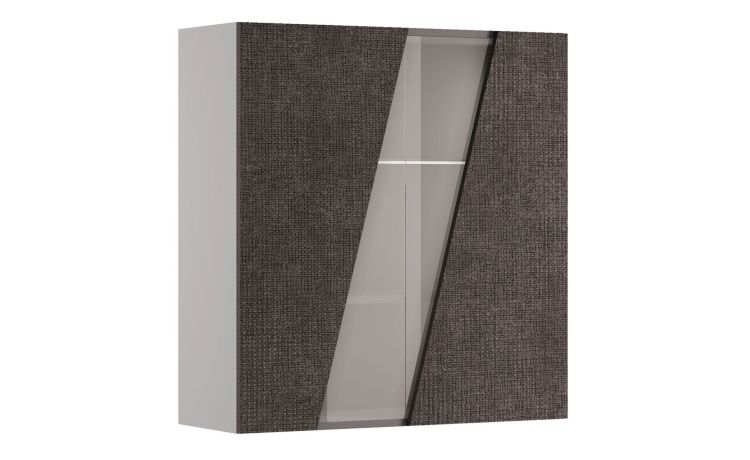Gilda pensile 2 ante colore portland-Struttura colore grigio chiaro-Grigio-Pannello-96 cmx90 cm