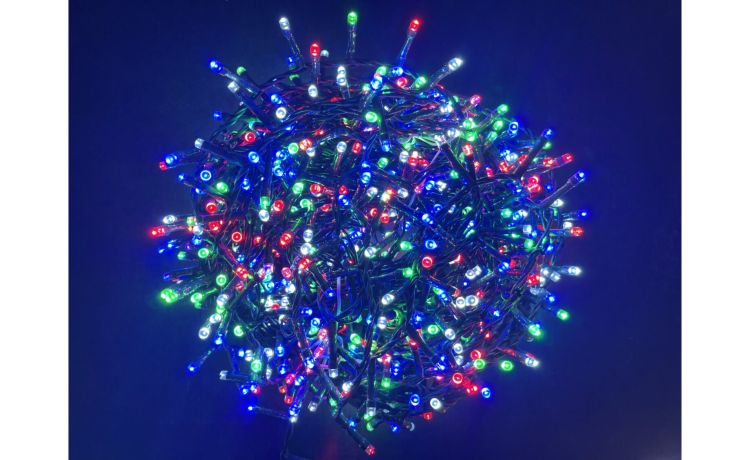 Luci albero di natale 2000 LED 40 metri - Multicolore-Gioco di luce-Multicolore-Plastica